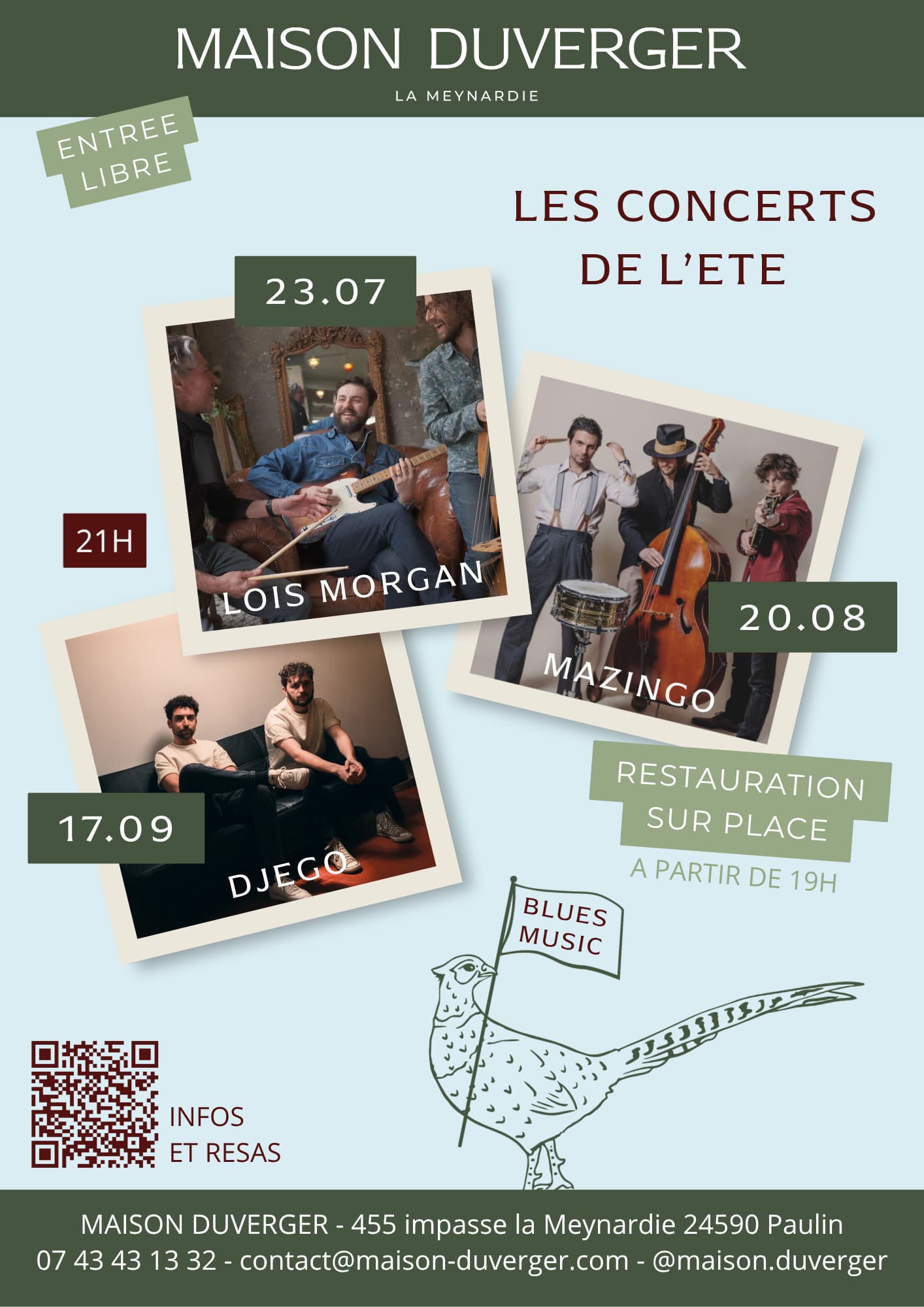 Concert de Djego [Les concerts de l'été à la Maison Duverger]